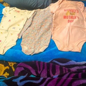 Baby clothes size 12 months. Multiple snap on shirts